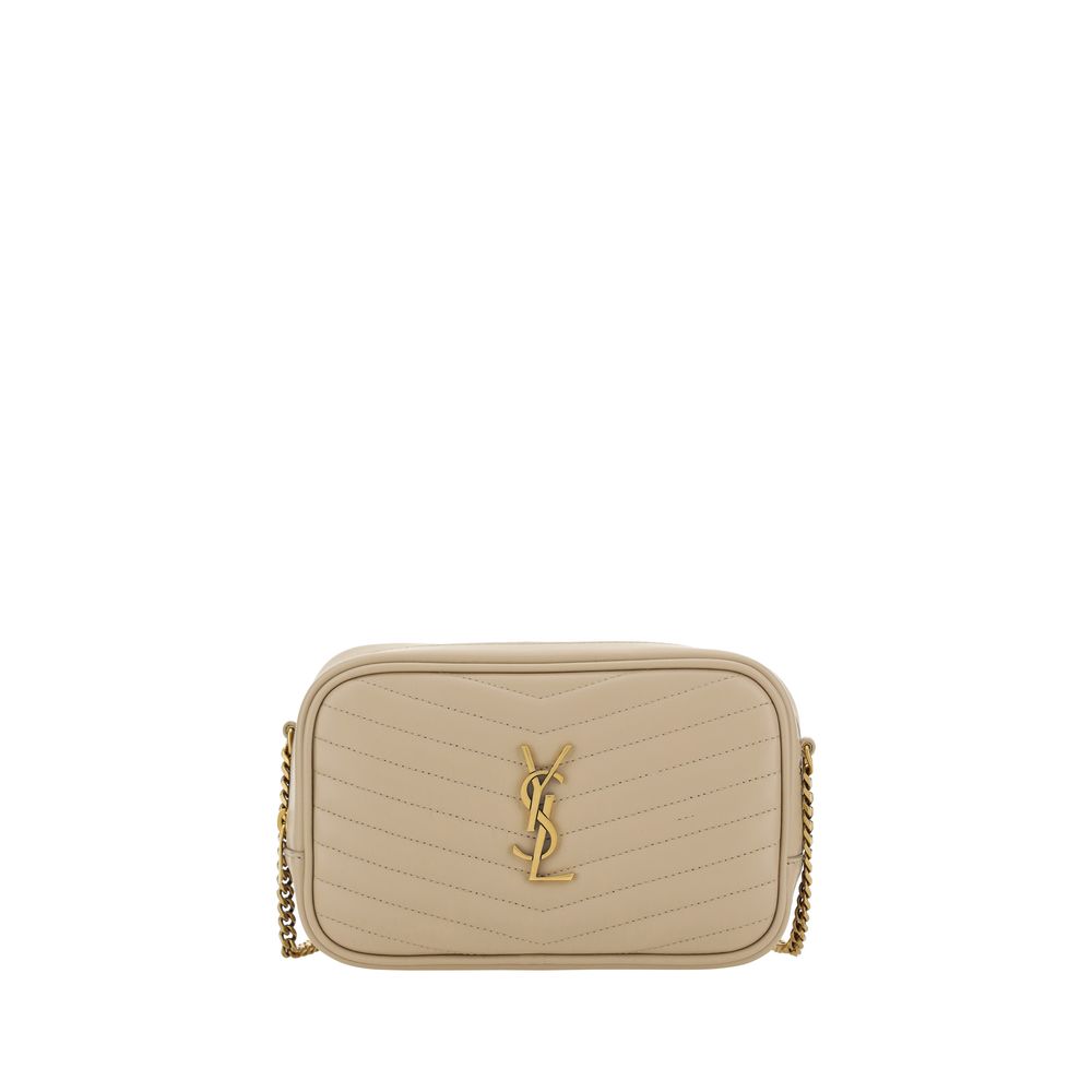 YSL Lou Lou Leather Chevron Quilted Shoulder Bag
