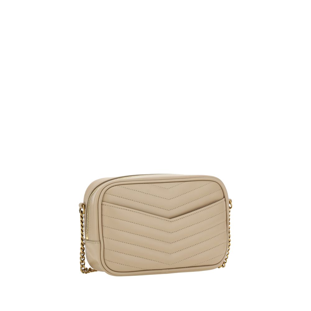 YSL Lou Lou Leather Chevron Quilted Shoulder Bag