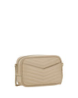 YSL Lou Lou Leather Chevron Quilted Shoulder Bag
