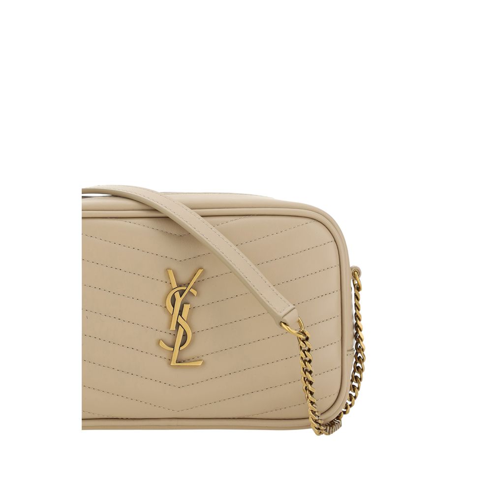 YSL Lou Lou Leather Chevron Quilted Shoulder Bag
