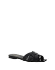 Saint Laurent Black Flat Sandals