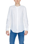 Blauer Minimalist 100% Linen Shirt With Band Collar - 2 Shades