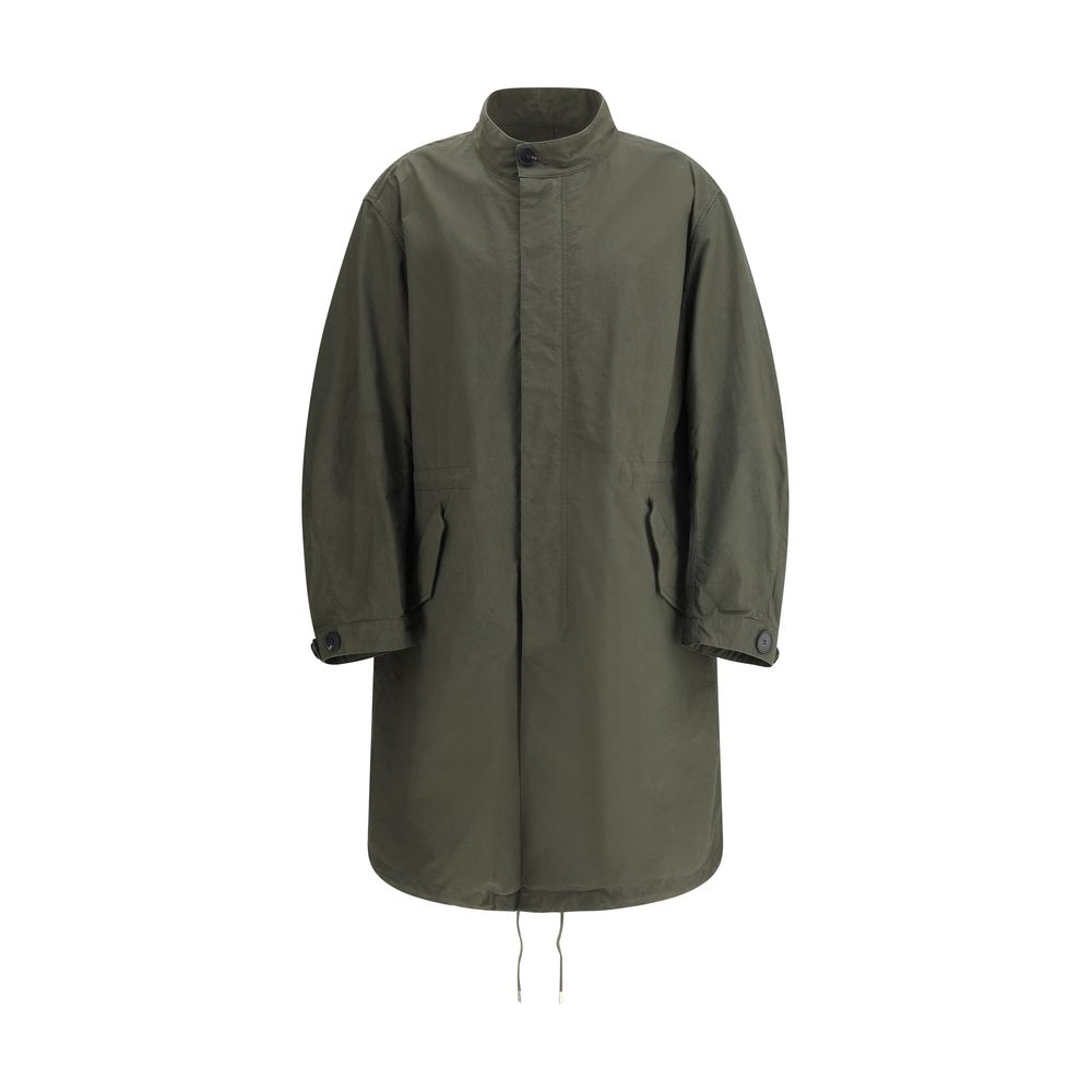 Givenchy Collarless Oversize Parka Jacket