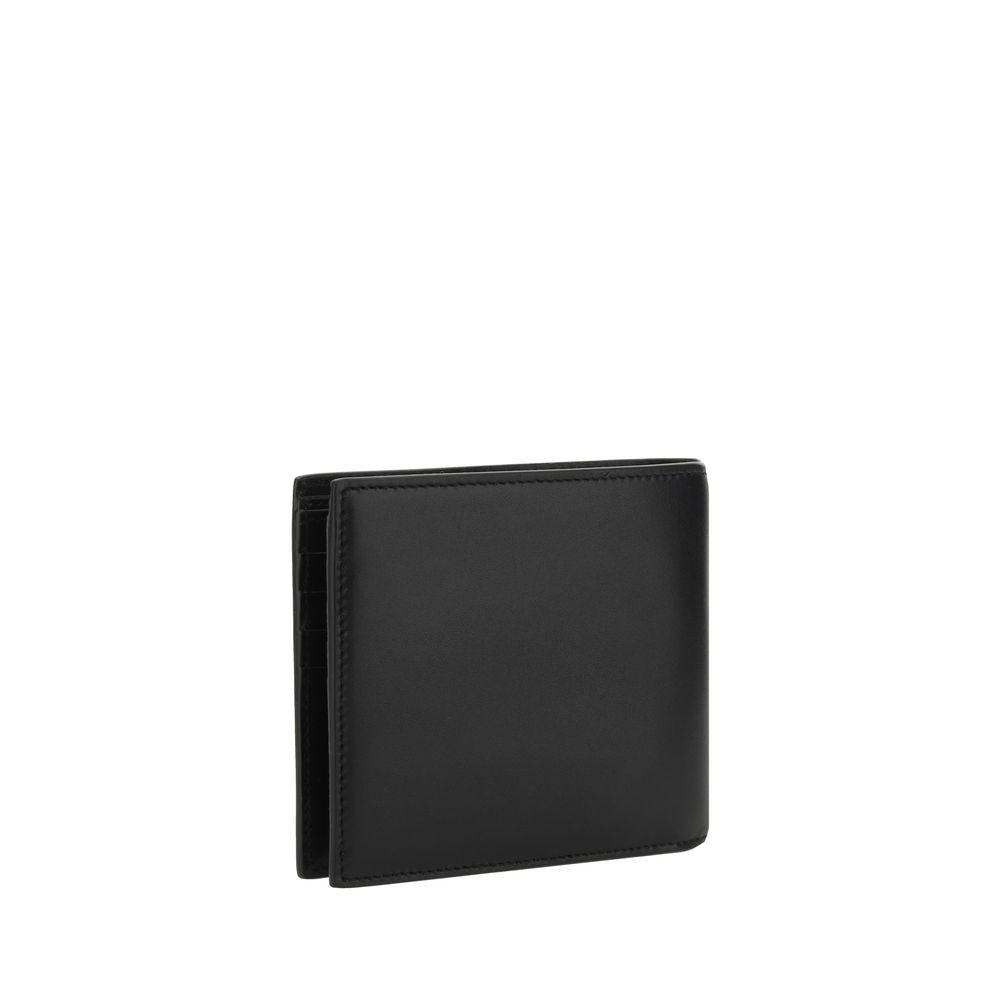 Saint Laurent Black Grained Leather Wallet