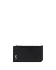 Saint Laurent YSL Slim Black Leather Card Holder