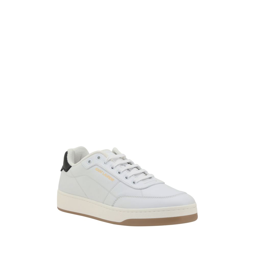 all leather low top lace up sneakers SL61