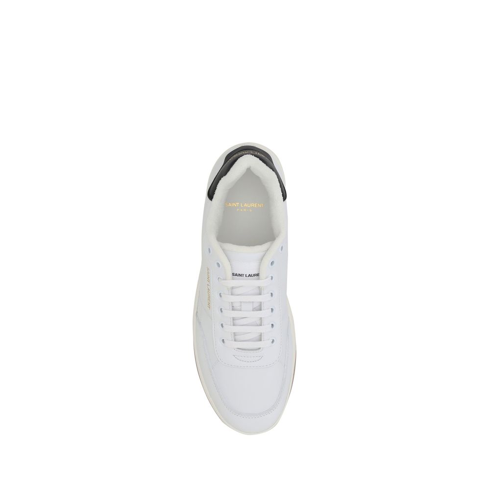 all leather low top lace up sneakers SL61