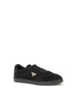 Prada Suede Leather Low Top Lace-Up Sneakers