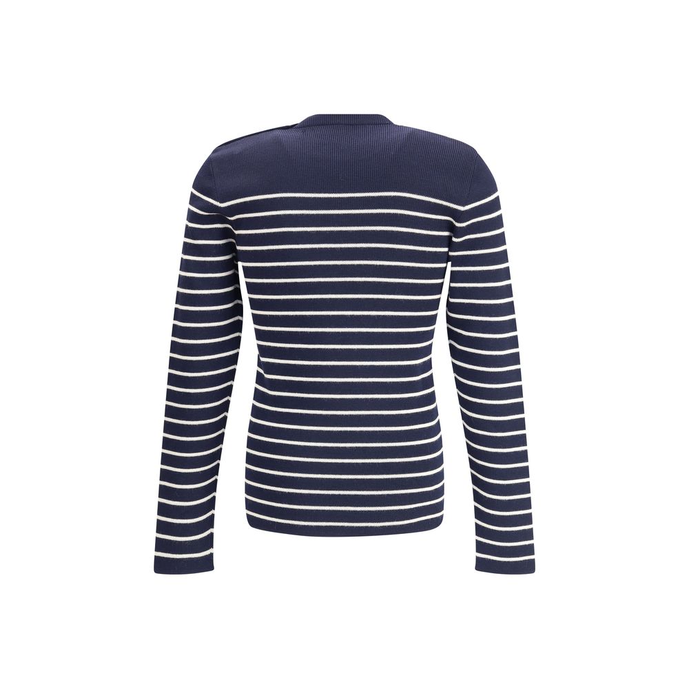 Prada Striped Wool Slim Fit Sweater