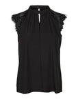 Vero Moda Minimalist Lace Trim Sleeveless Top