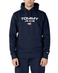 Tommy Hilfiger Jeans Logo Pure Cotton Athleisure Hooded Pullover