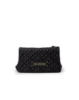Love Moschino Logo Quilted & Structured Vegan Leather Handbag