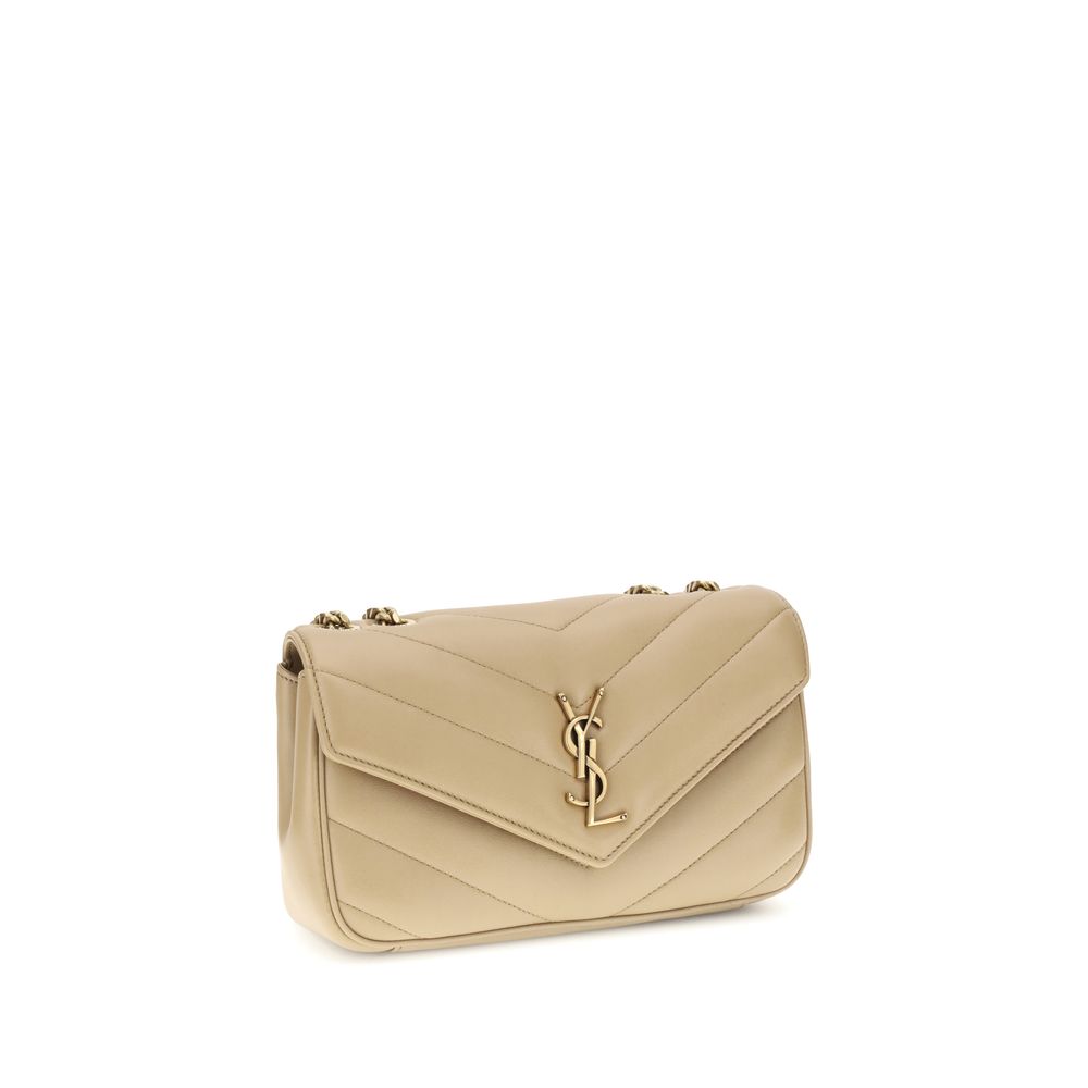 YSL Lou Lou Leather Chevron Quilted Shoulder Bag