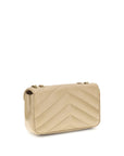 YSL Lou Lou Leather Chevron Quilted Shoulder Bag