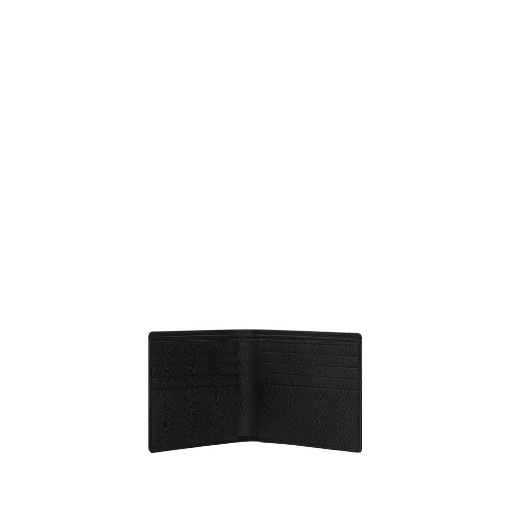 Saint Laurent Black Grained Leather Wallet