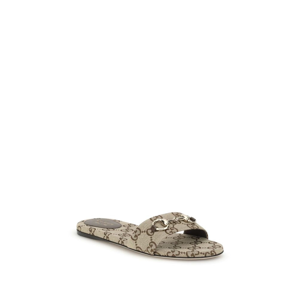 Gucci GG monogram canvas flat sandals