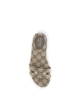 Gucci GG monogram canvas flat sandals
