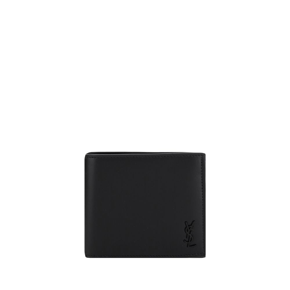 YSL Black Leather Wallet