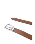 Tommy Hilfiger Minimalist Genuine Leather Square Buckle Brown Belt