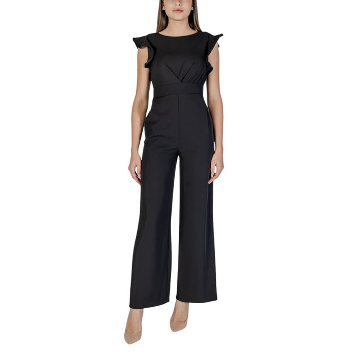 Rinascimento All Black Maxi Jumpsuit