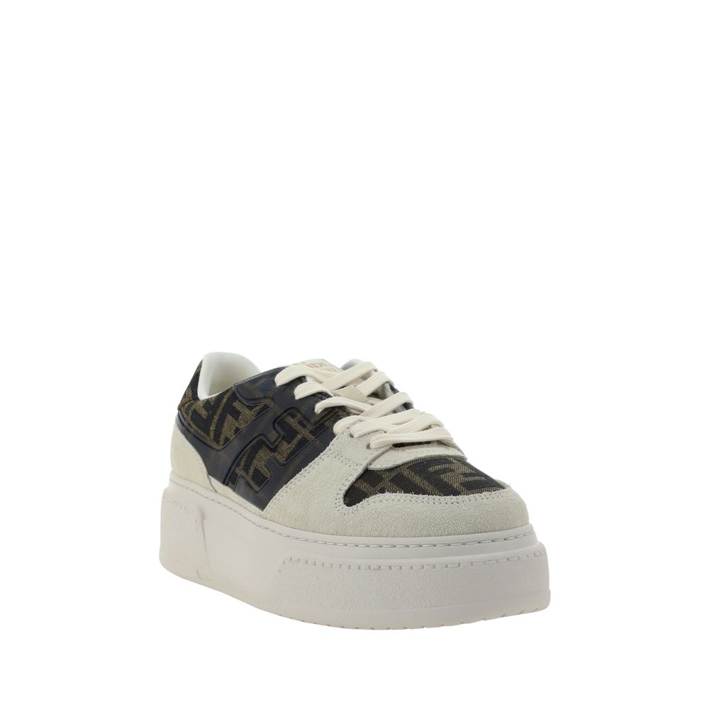 Fendi Logo Chunky Sole Low Top Sneakers