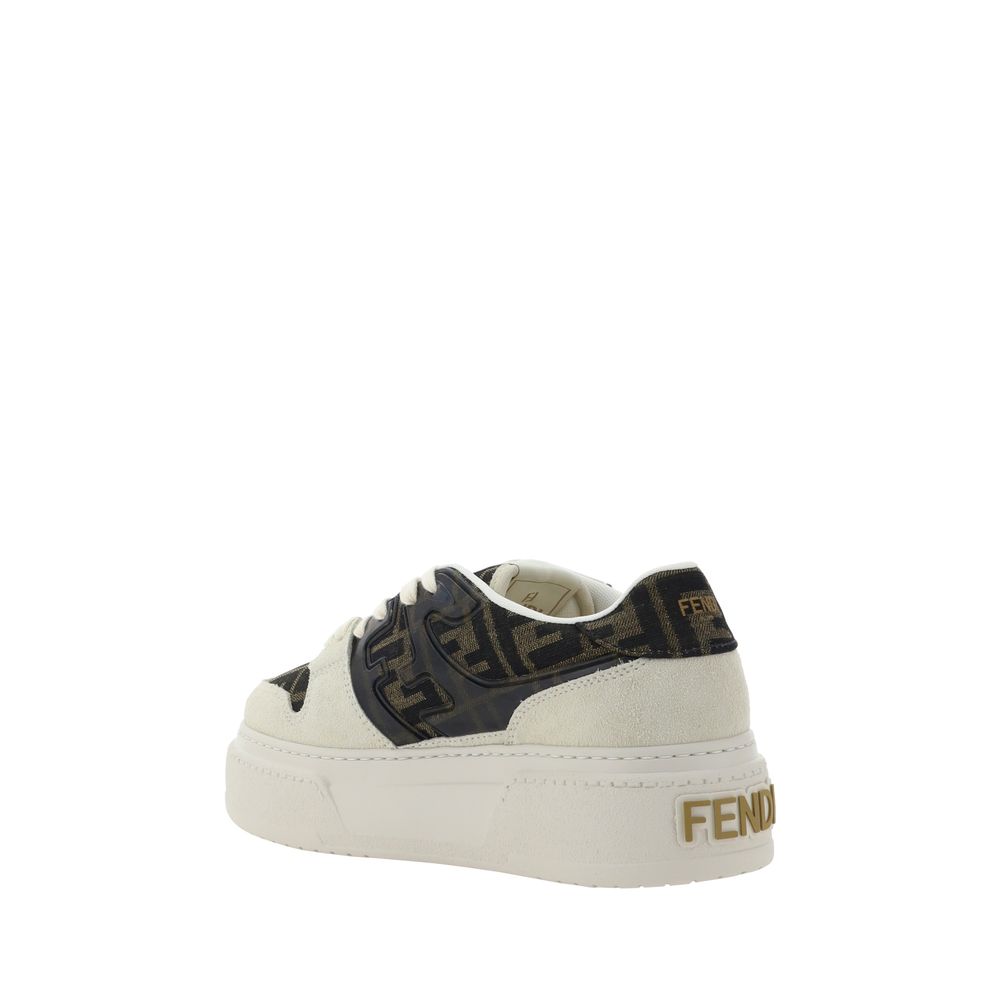 Fendi Logo Chunky Sole Low Top Sneakers