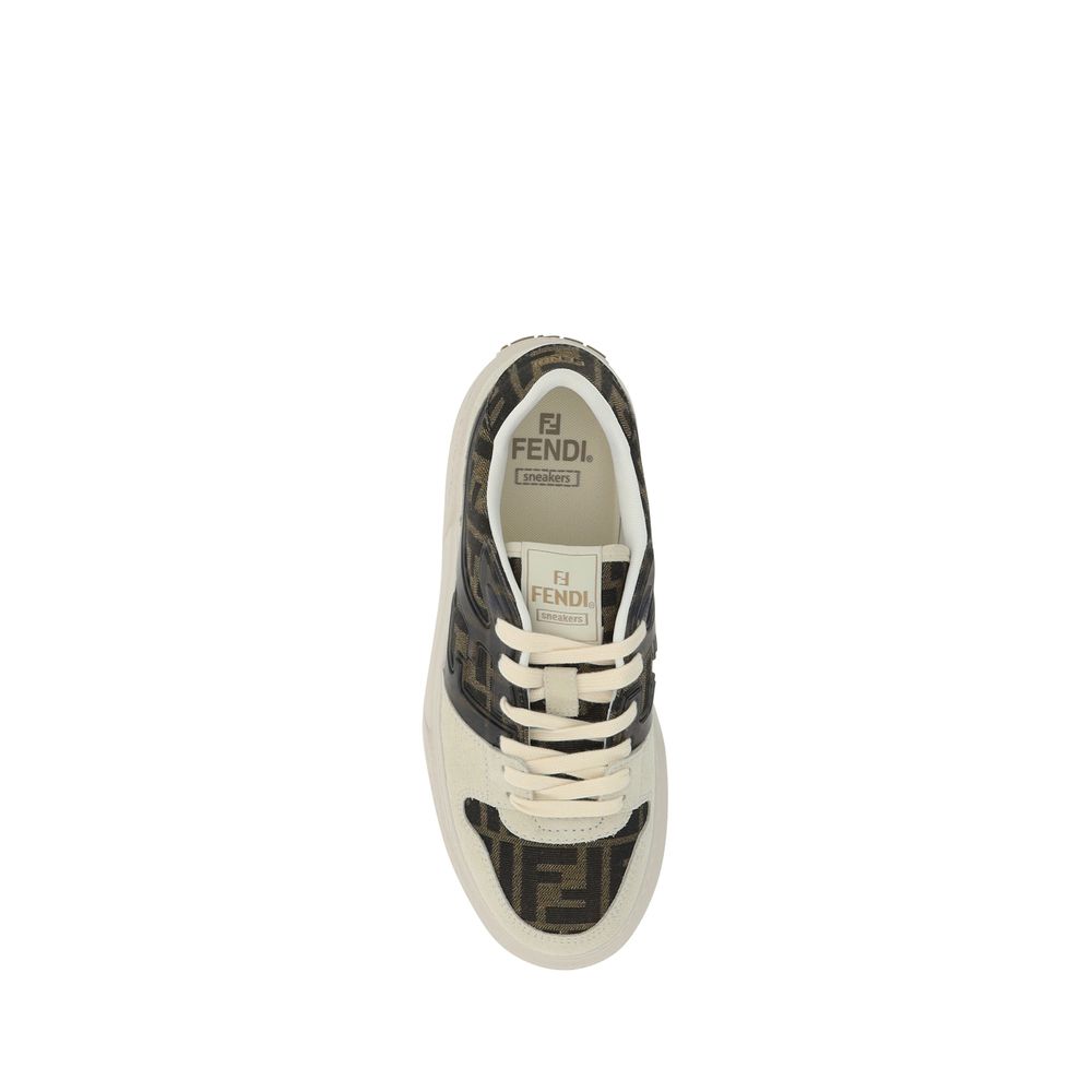 Fendi Logo Chunky Sole Low Top Sneakers
