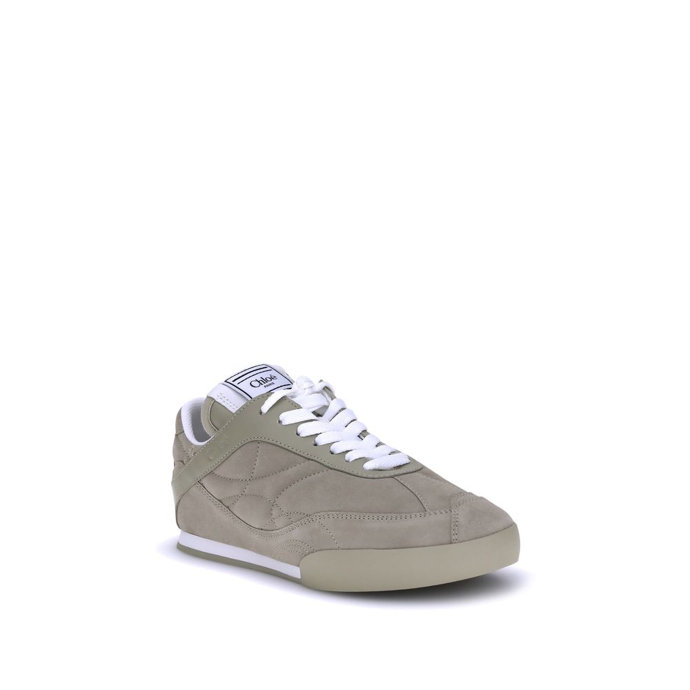 Chloé Kick Suede Leather Low Top Sneakers