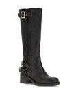 Chloé Dakota black leather biker Boots