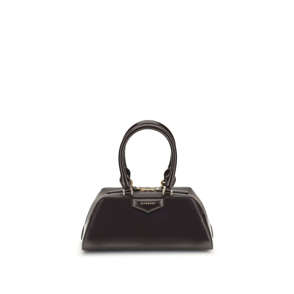 Givenchy Antigona East-West Mini Trapezoid Leather Handbag