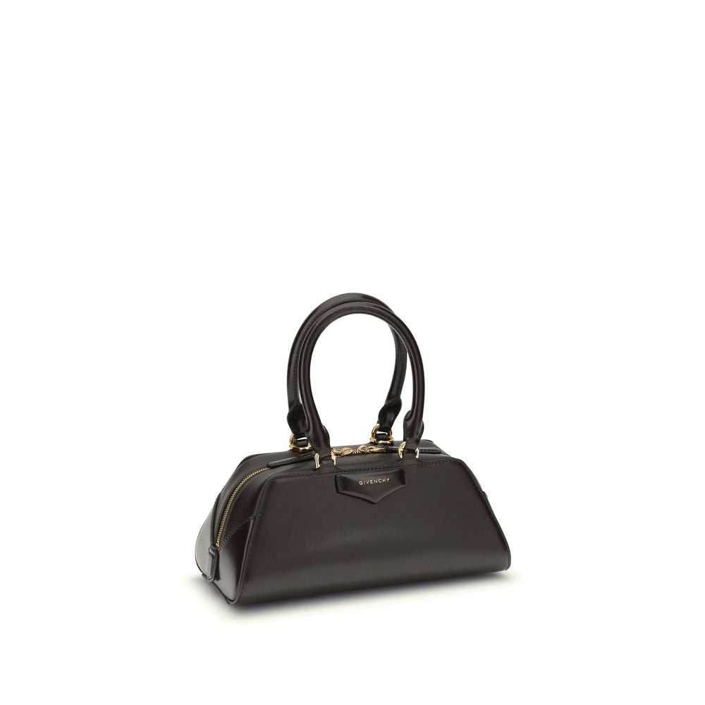 Givenchy Antigona East-West Mini Trapezoid Leather Handbag