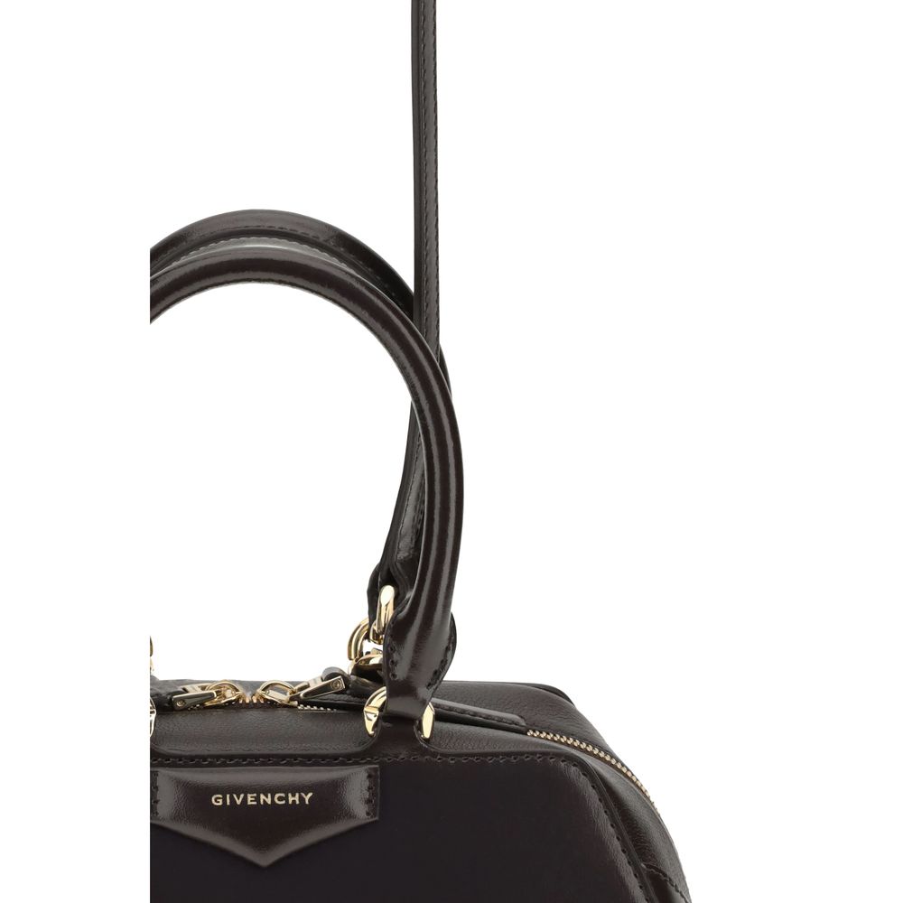 Givenchy Antigona East-West Mini Trapezoid Leather Handbag
