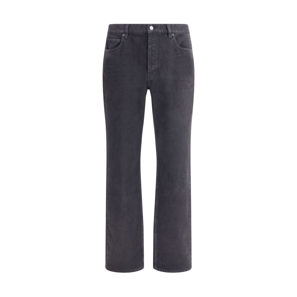 Saint Laurent Straight Leg Grey Jeans