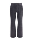 Saint Laurent Straight Leg Grey Jeans