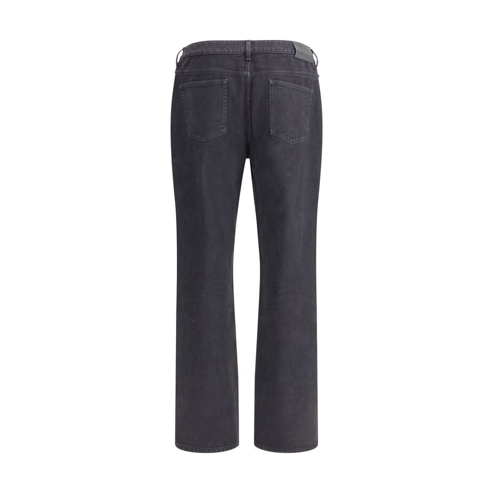 Saint Laurent Straight Leg Grey Jeans