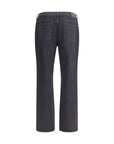 Saint Laurent Straight Leg Grey Jeans