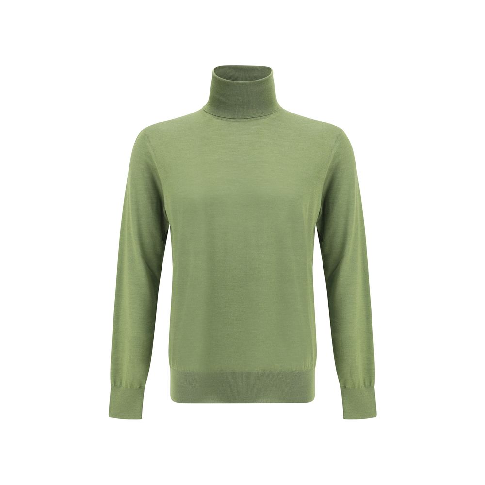 Saint Laurent Turtleneck Sweater Green Apple