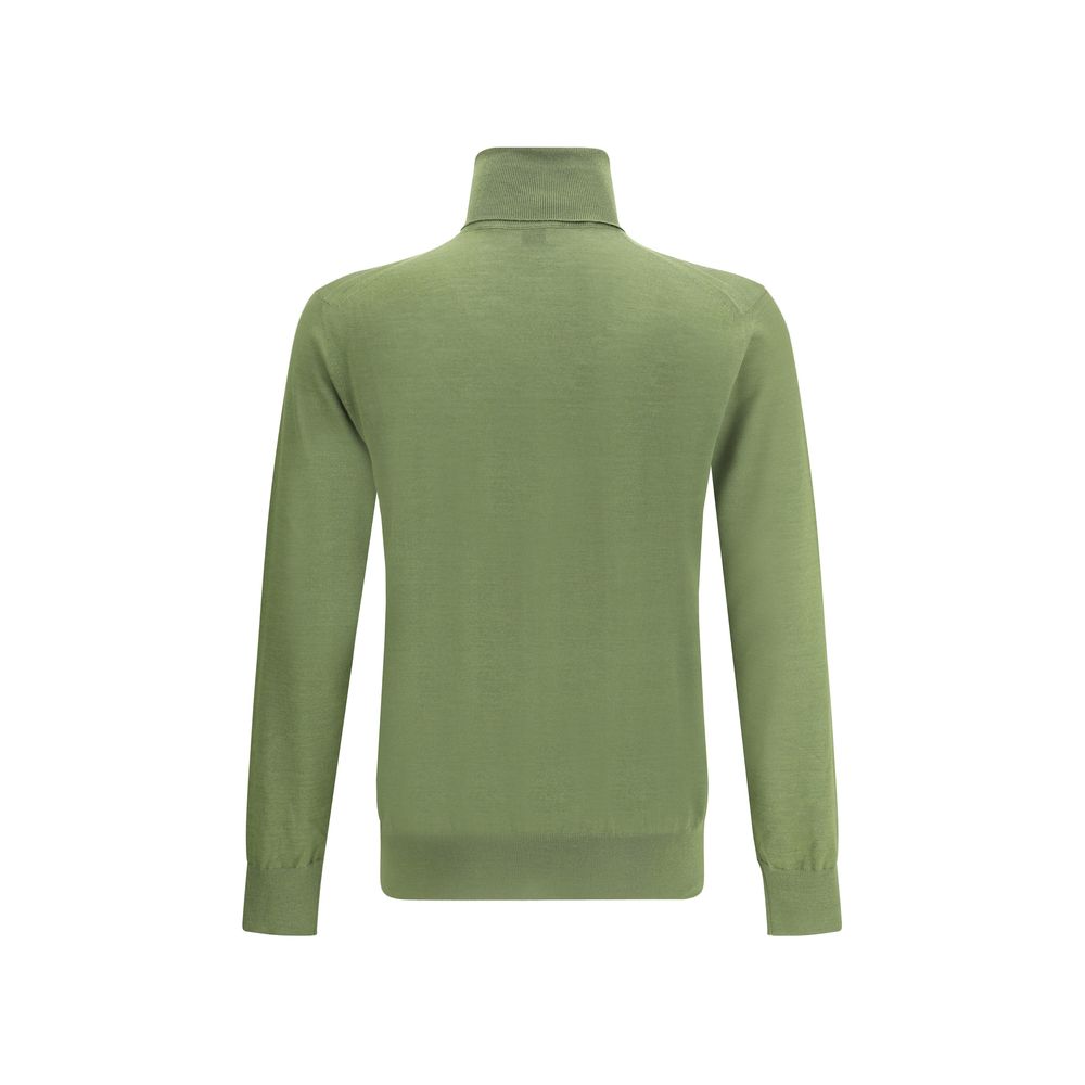 Saint Laurent Turtleneck Sweater Green Apple