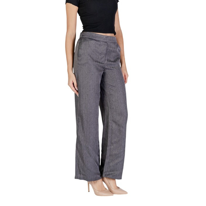 JDY Minimalist Grey Wide Leg Suit Pants