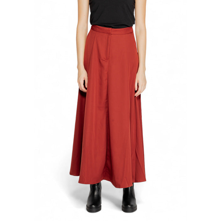 Vero Moda A-Line Red Maxi Skirt