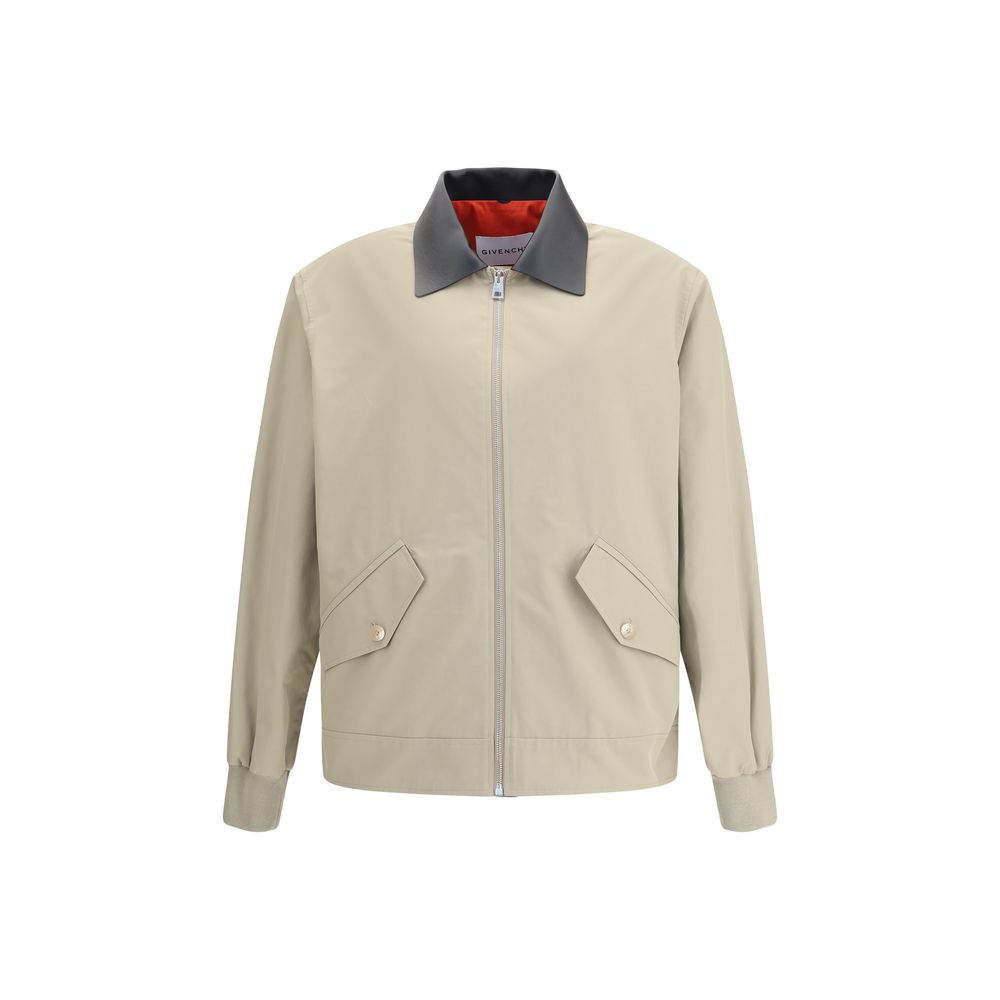Givenchy Leather Collar Harrington Jacket
