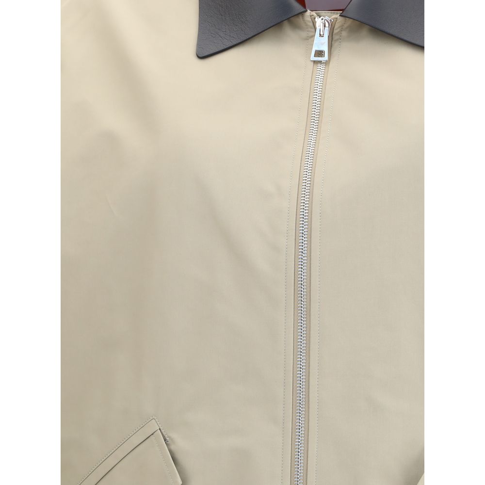 Givenchy Leather Collar Harrington Jacket