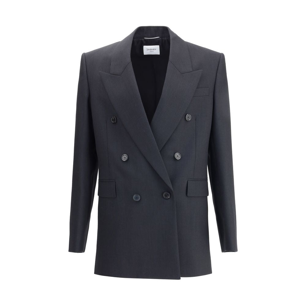 Saint Laurent Black Wool double-breasted Blazer