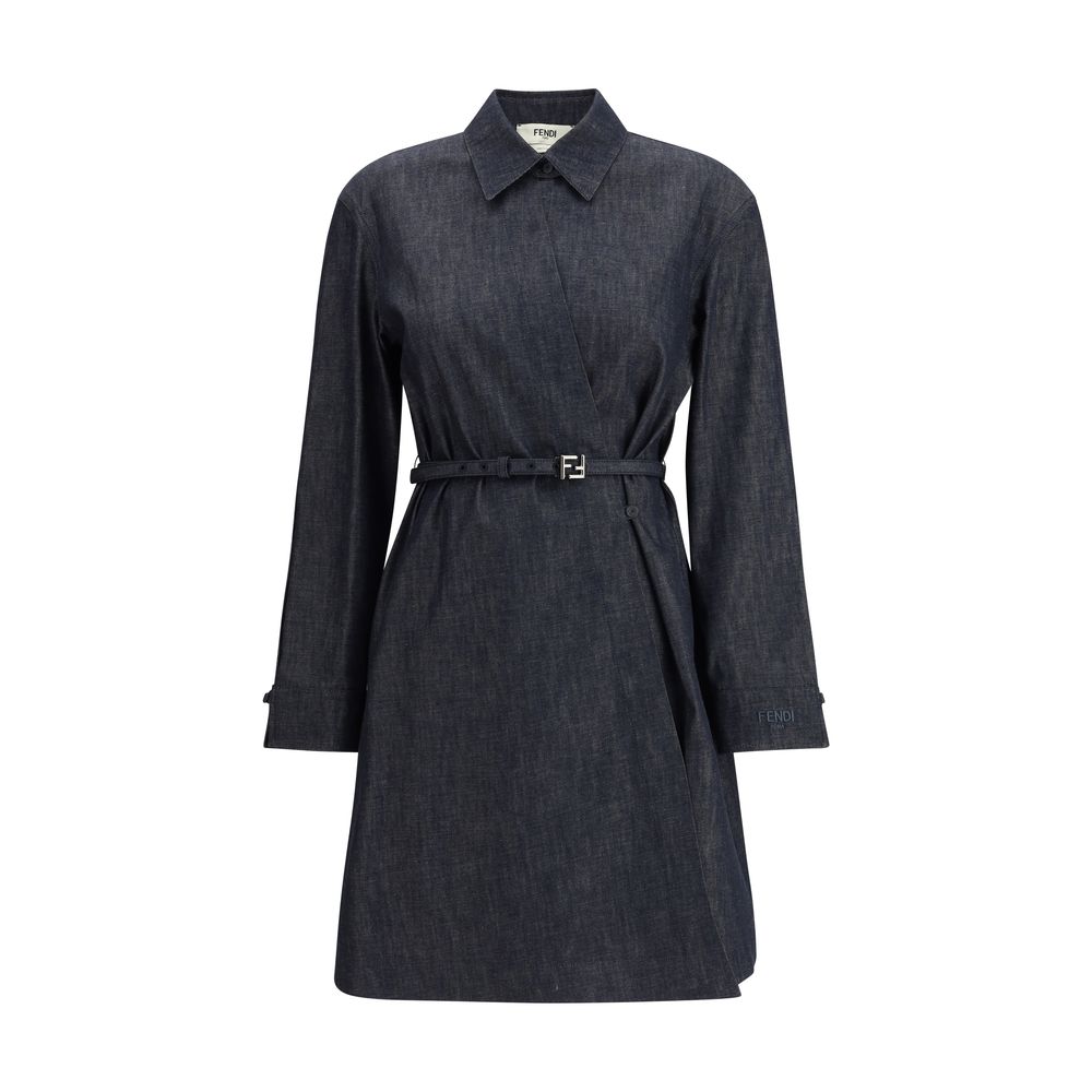 Fendi Chambray Dress With Belt