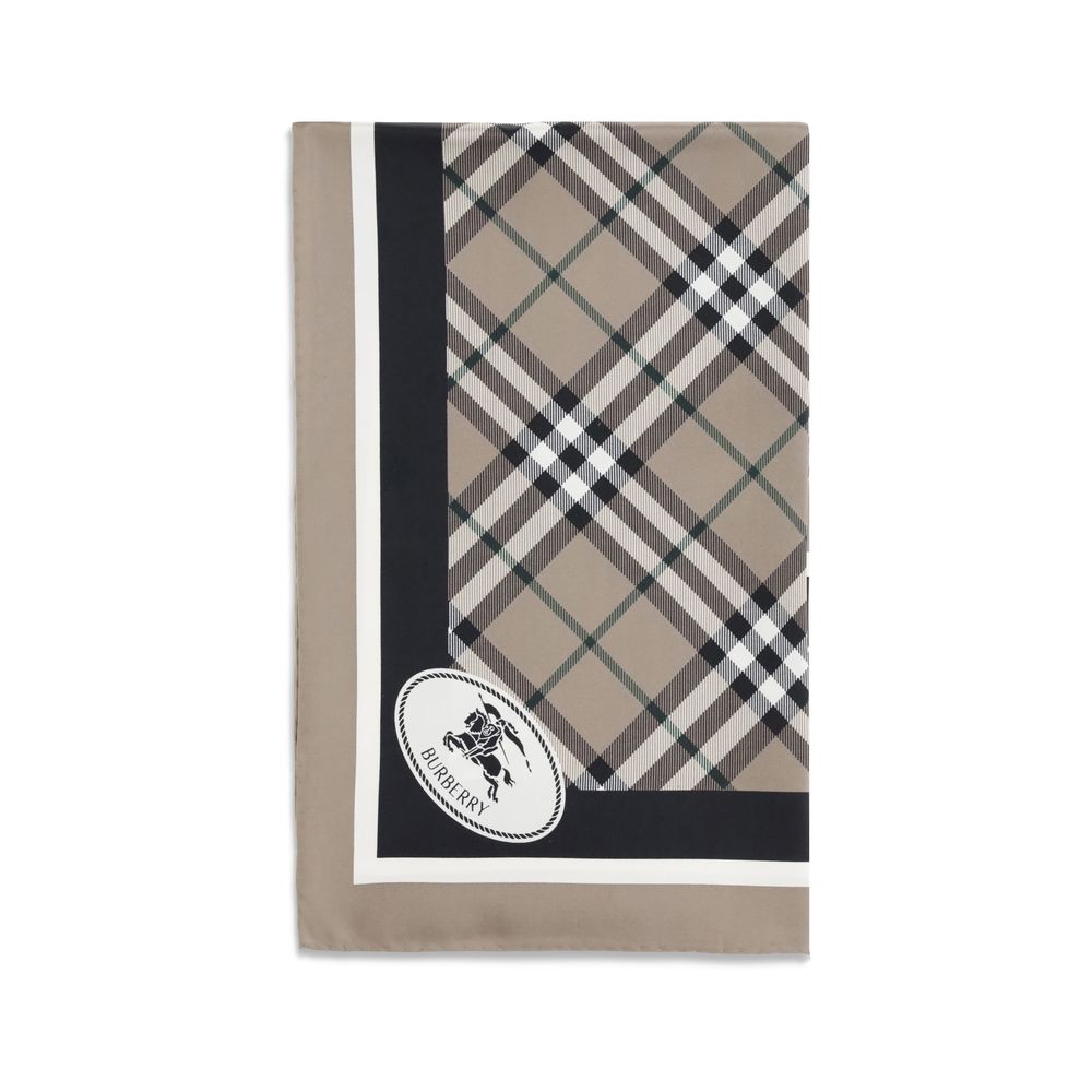 Burberry Checkered Silk Scarf