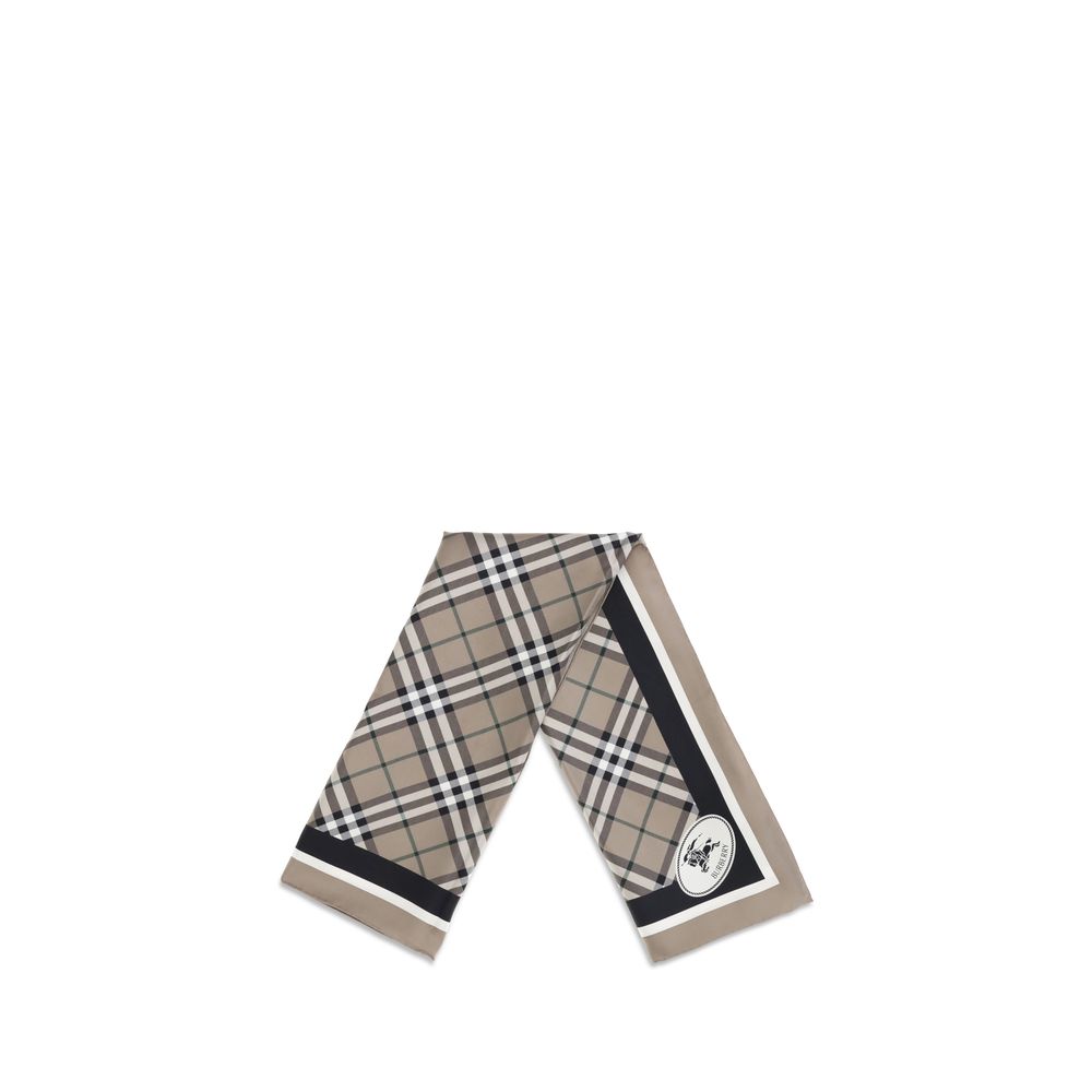 Burberry Checkered Silk Scarf