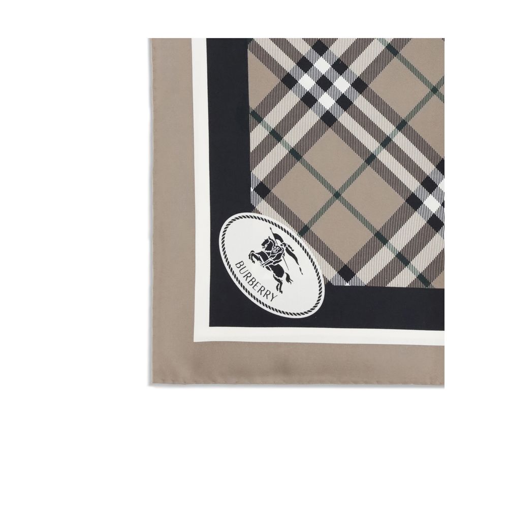 Burberry Checkered Silk Scarf