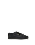 Saint Laurent All Black Leather Low Top Sneakers