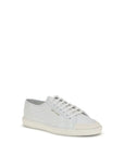 Saint Laurent All White Leather Sneakers