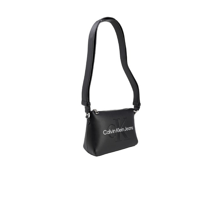 Calvin Klein Jeans Logo Thick Strap Vegan Leather Shoulder Bag